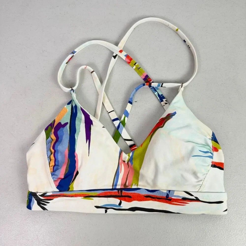Calia Medium Triangle Bikini Top Tahitian Print